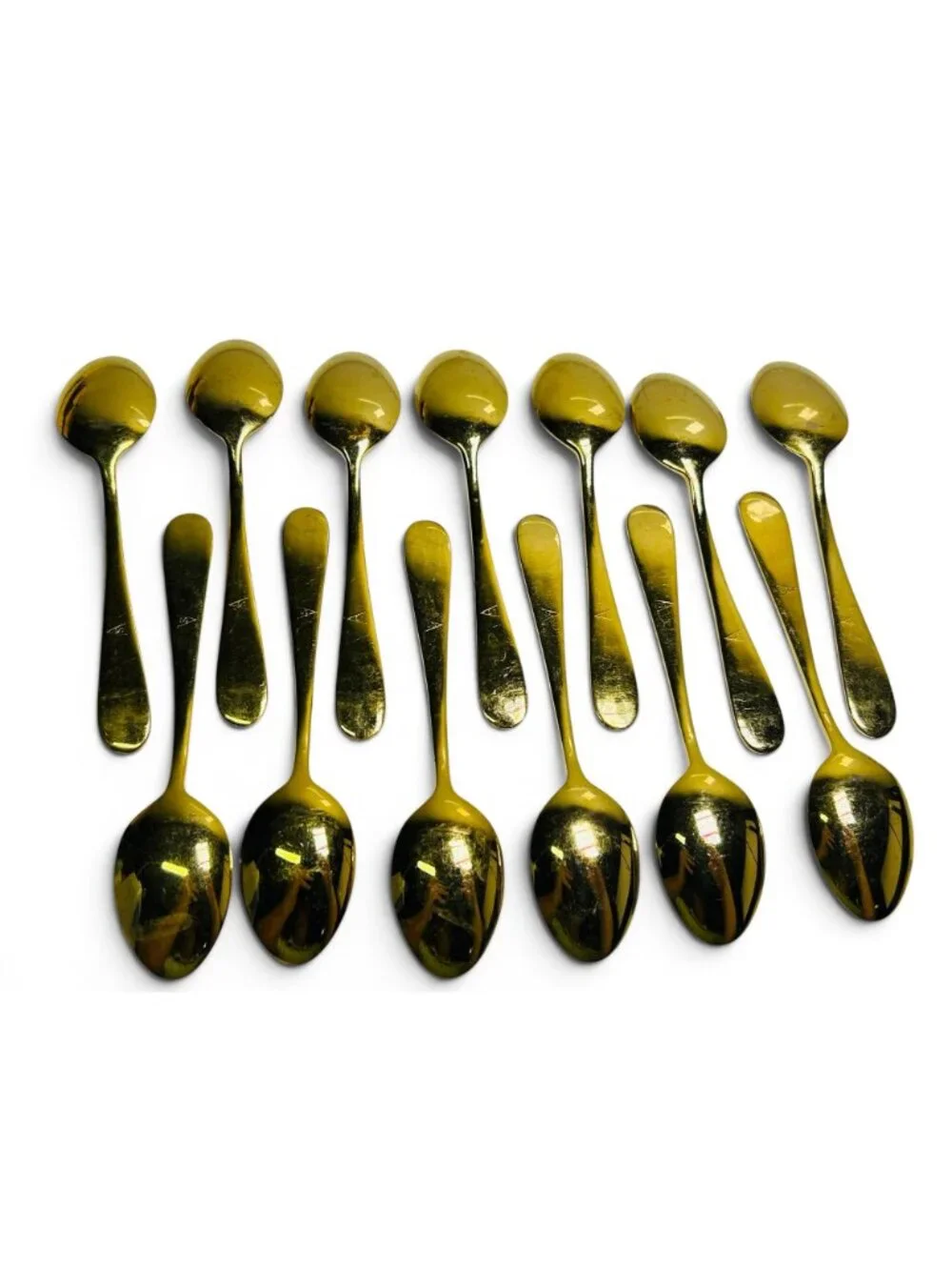 Viners of Sheffield Gold Plated Flatware Set of 31 Pcs VS12 & Box Utensils Cutle